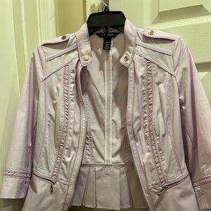 WHITE HOUSE BLACK MARKET Lilac Jacket